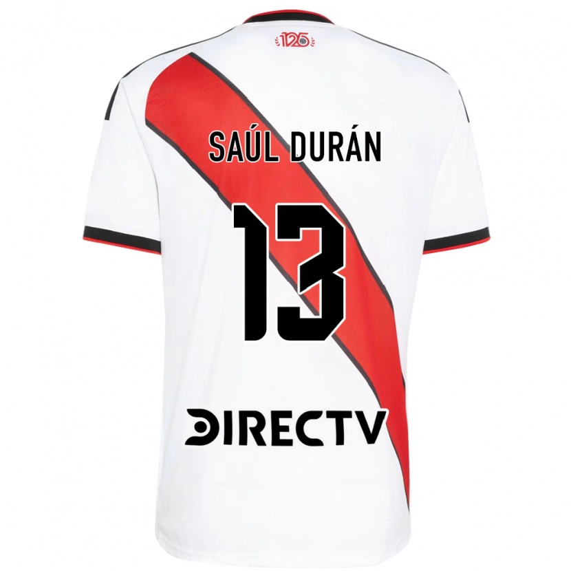 Danxen Mulher Camisola Saúl Durán #13 Vermelho Branco Preto Principal 2026/27 Camisa Brasil