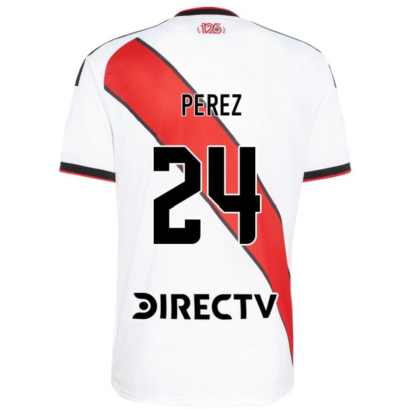 Danxen Mulher Camisola Enzo Perez #24 Vermelho Branco Preto Principal 2026/27 Camisa Brasil