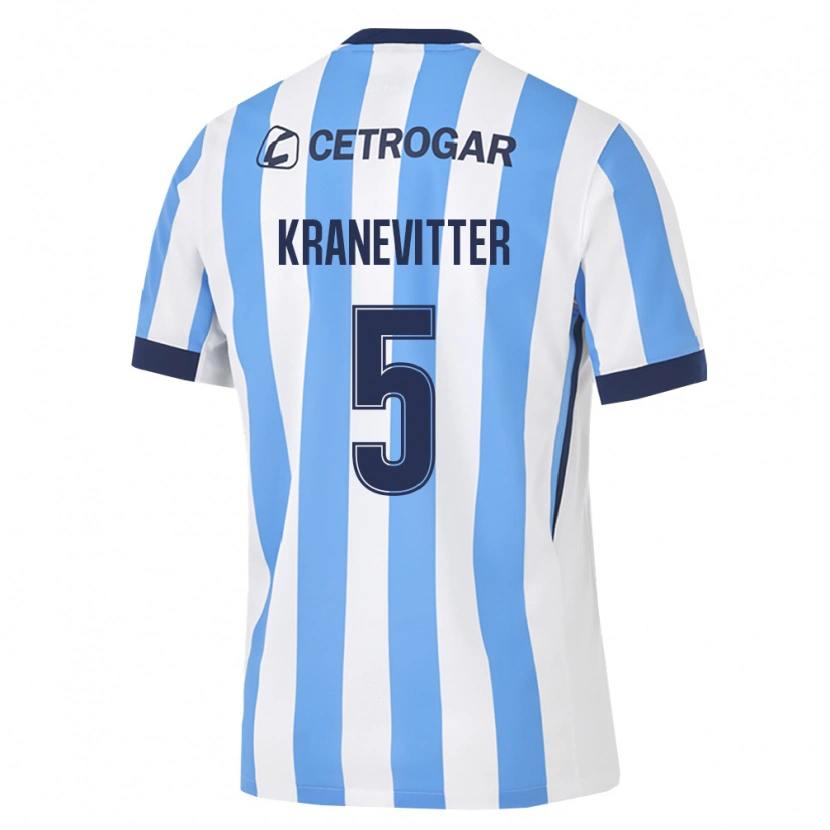 Danxen Mulher Camisola Matías Kranevitter #5 Azul Claro Branco Preto Principal 2026/27 Camisa Brasil