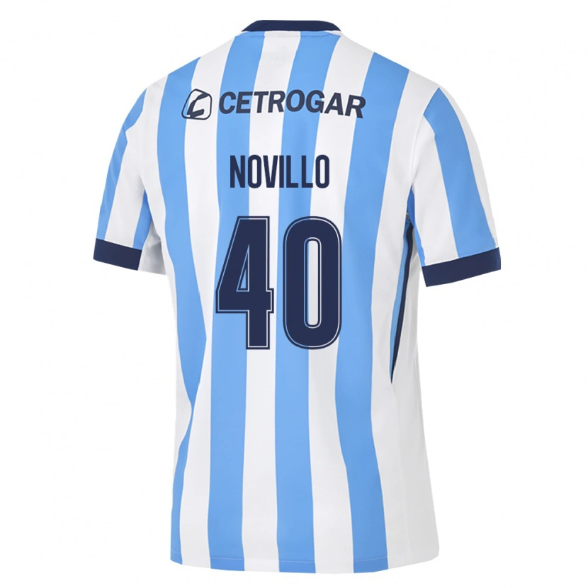 Danxen Mulher Camisola Joaquin Novillo #40 Azul Claro Branco Preto Principal 2026/27 Camisa Brasil