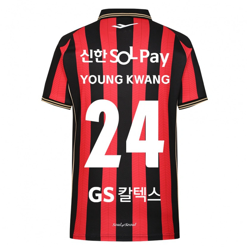 Danxen Mulher Camisola Young-Kwang Cho #24 Vermelho Branco Preto Principal 2026/27 Camisa Brasil