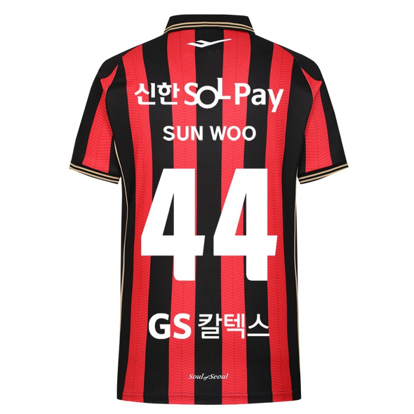 Danxen Mulher Camisola Sun-Woo Ham #44 Vermelho Branco Preto Principal 2026/27 Camisa Brasil