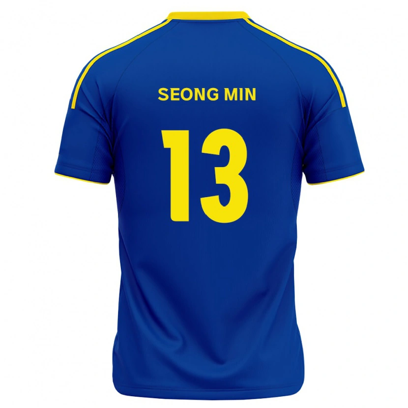 Danxen Mulher Camisola Seong-Min Ryu #13 Azul Real Amarelo Principal 2026/27 Camisa Brasil