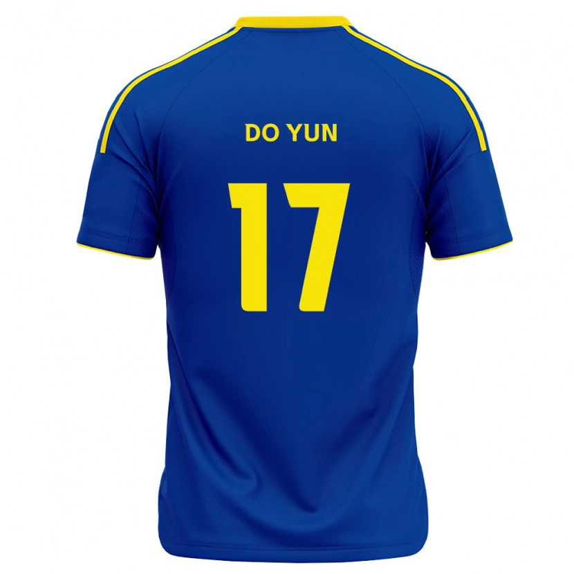 Danxen Mulher Camisola Do-Yun Kwon #17 Azul Real Amarelo Principal 2026/27 Camisa Brasil