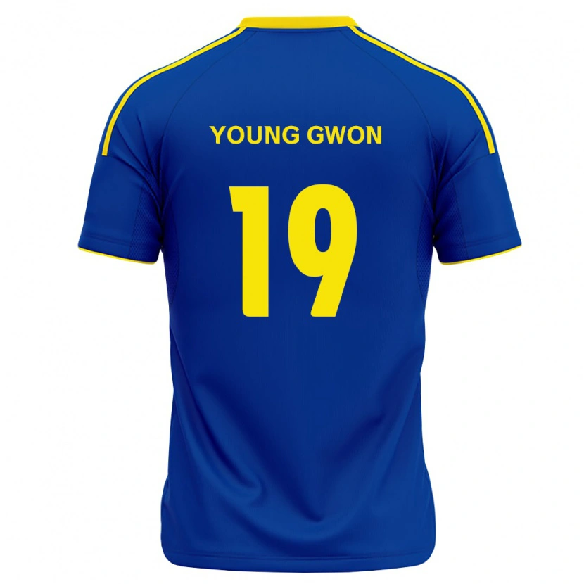 Danxen Mulher Camisola Young-Gwon Kim #19 Azul Real Amarelo Principal 2026/27 Camisa Brasil