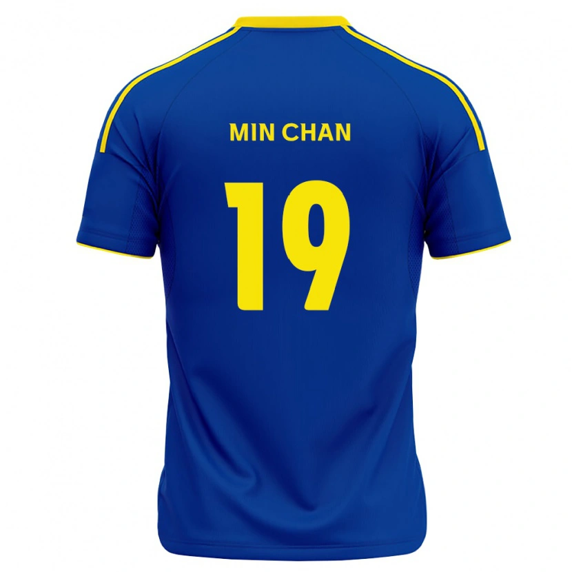 Danxen Mulher Camisola Min-Chan Kim #19 Azul Real Amarelo Principal 2026/27 Camisa Brasil
