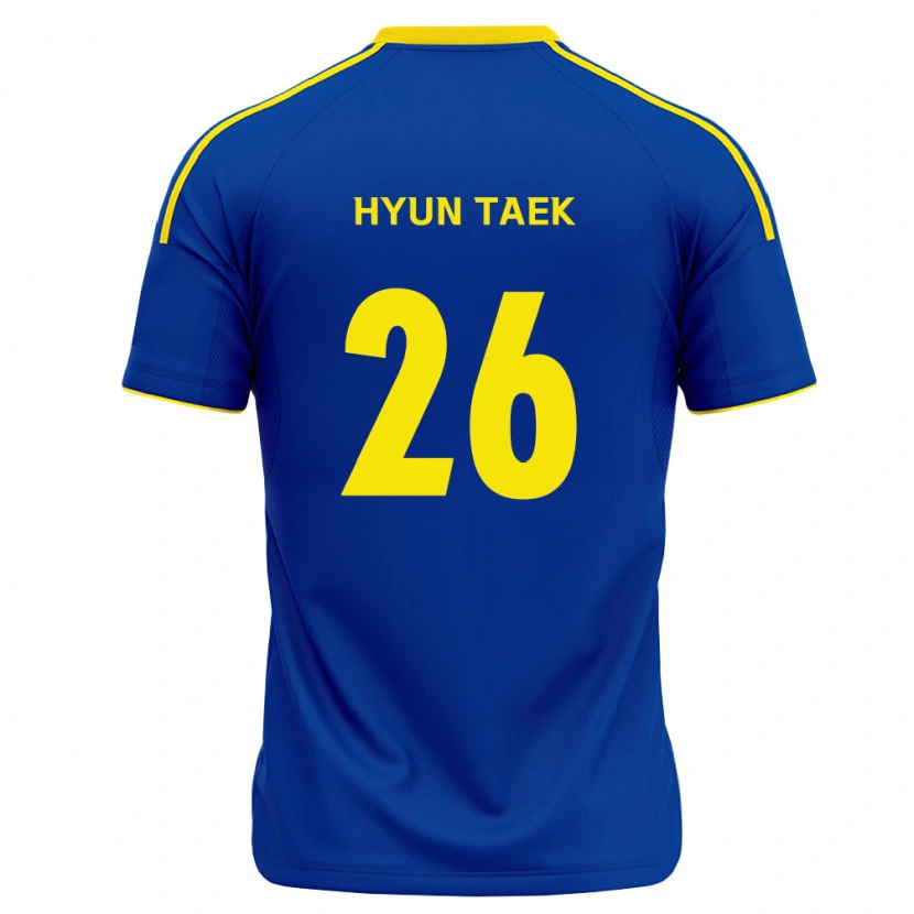 Danxen Mulher Camisola Hyun-Taek Cho #26 Azul Real Amarelo Principal 2026/27 Camisa Brasil