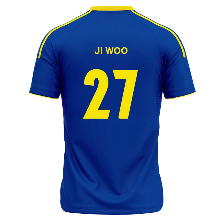 Danxen Mulher Camisola Ji-Woo Lee #27 Azul Real Amarelo Principal 2026/27 Camisa Brasil