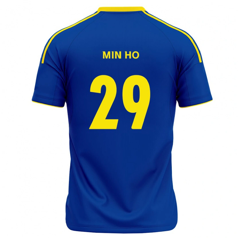 Danxen Mulher Camisola Min-Ho Yeo #29 Azul Real Amarelo Principal 2026/27 Camisa Brasil