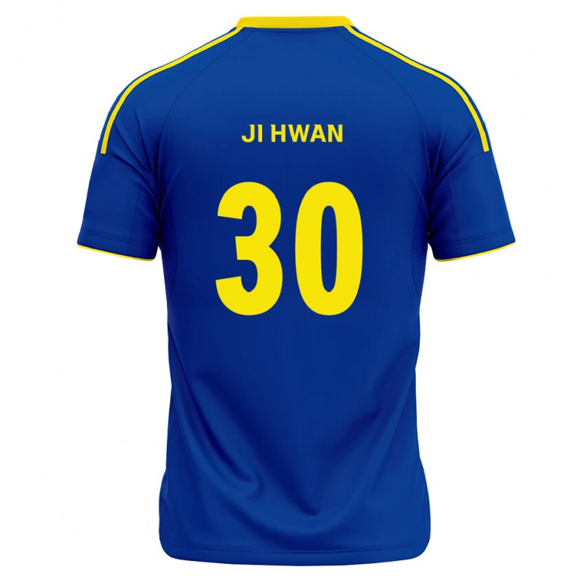 Danxen Mulher Camisola Ji-Hwan Song #30 Azul Real Amarelo Principal 2026/27 Camisa Brasil