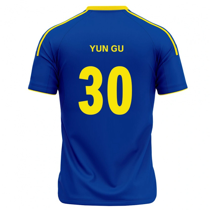 Danxen Mulher Camisola Yun-Gu Kang #30 Azul Real Amarelo Principal 2026/27 Camisa Brasil