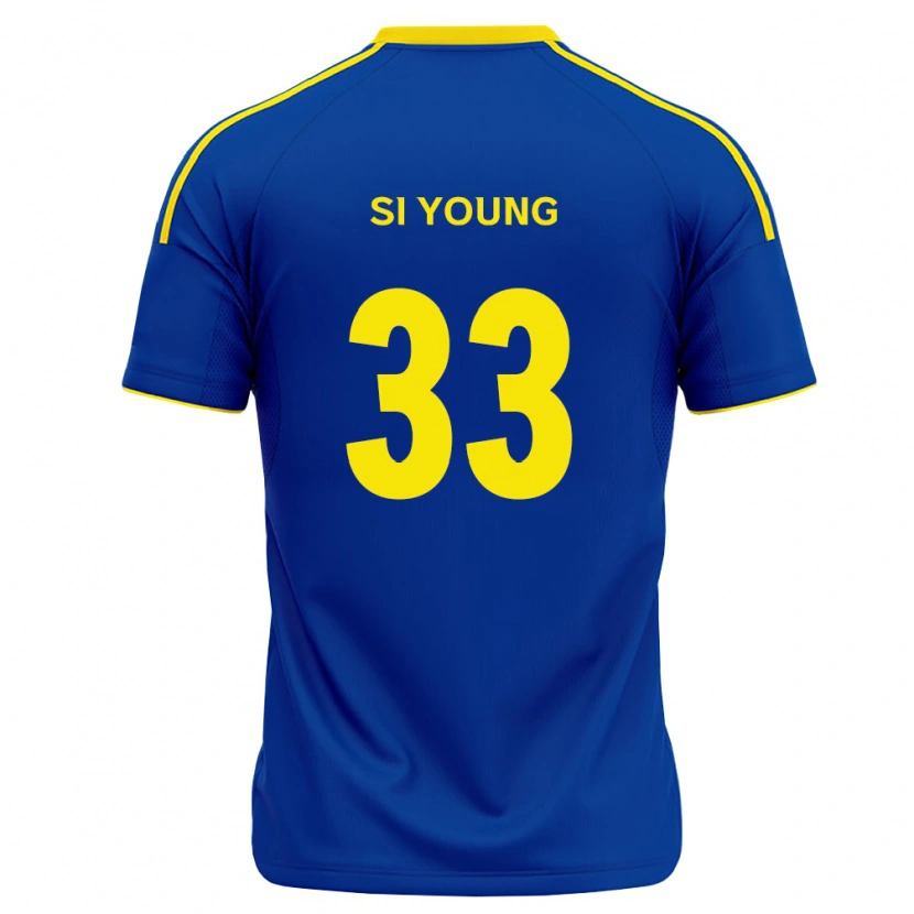 Danxen Mulher Camisola Si-Young Jang #33 Azul Real Amarelo Principal 2026/27 Camisa Brasil
