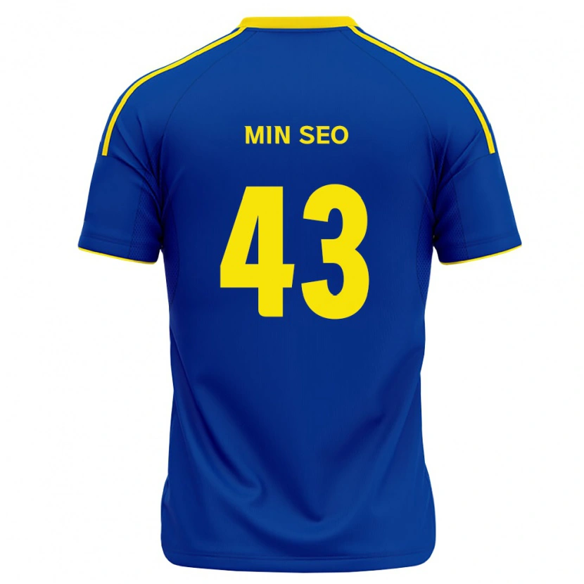 Danxen Mulher Camisola Min-Seo Jo #43 Azul Real Amarelo Principal 2026/27 Camisa Brasil