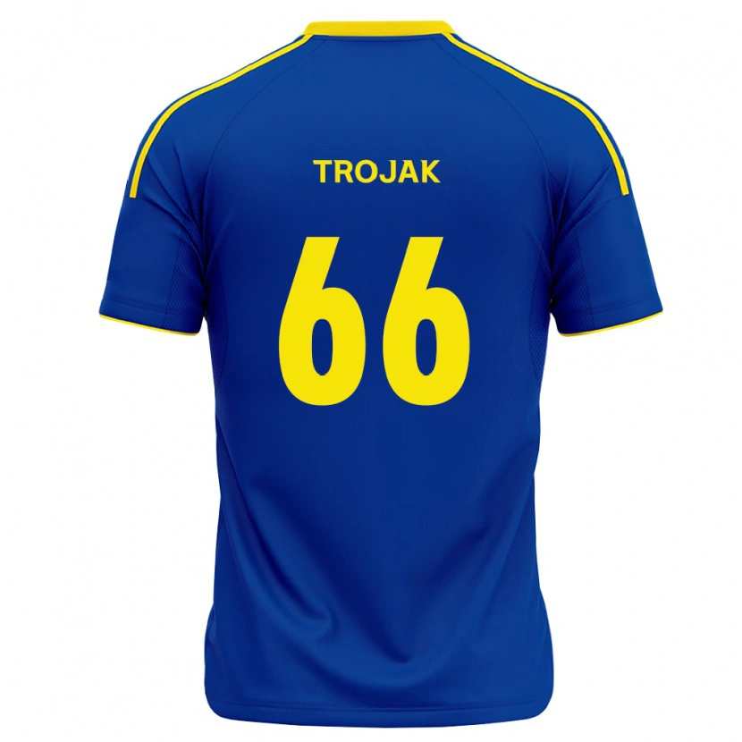 Danxen Mulher Camisola Milosz Trojak #66 Azul Real Amarelo Principal 2026/27 Camisa Brasil