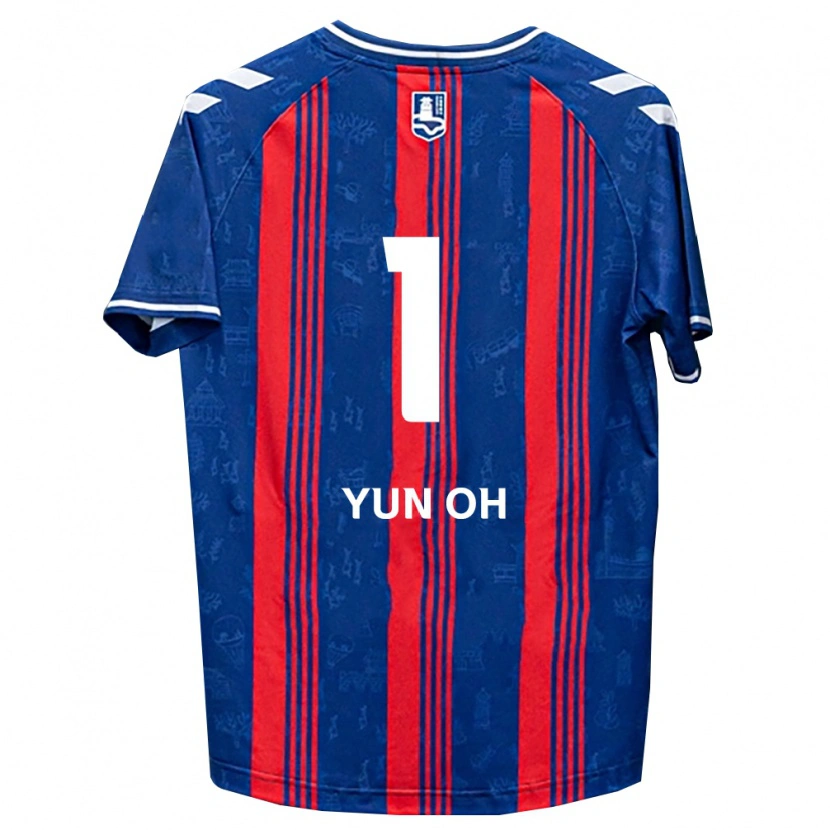 Danxen Mulher Camisola Yun-Oh Lee #1 Azul Vermelho Branco Principal 2026/27 Camisa Brasil