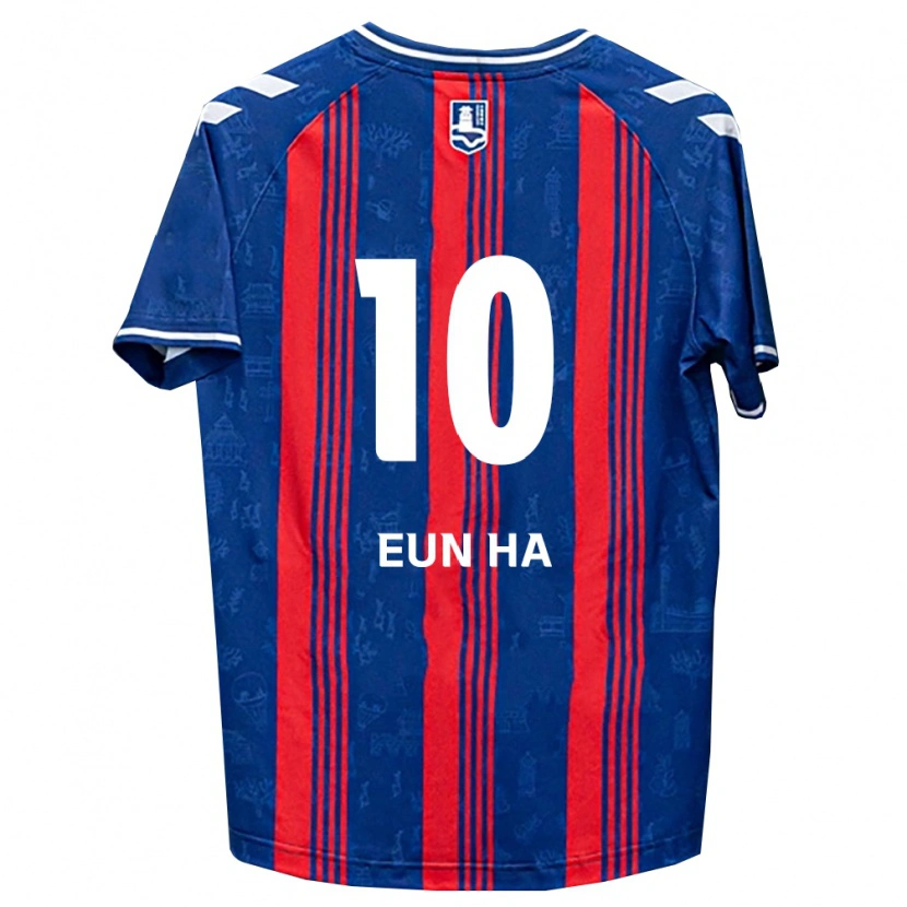 Danxen Mulher Camisola Eun-Ha Jeon #10 Azul Vermelho Branco Principal 2026/27 Camisa Brasil