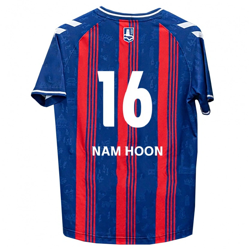 Danxen Mulher Camisola Nam-Hoon Kwon #16 Azul Vermelho Branco Principal 2026/27 Camisa Brasil