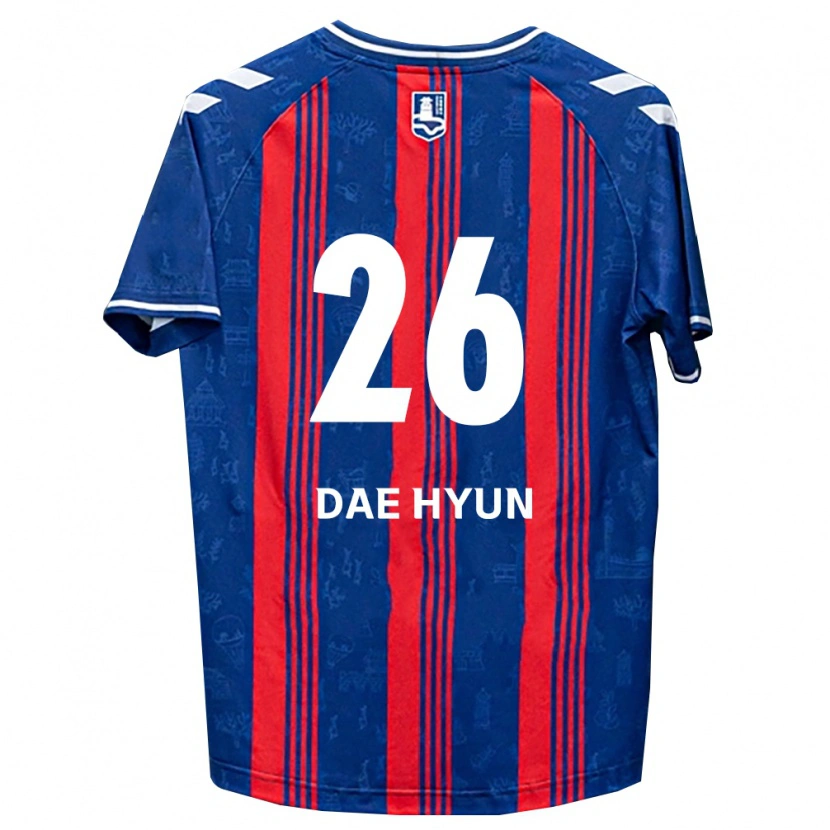 Danxen Mulher Camisola Dae-Hyun Kim #26 Azul Vermelho Branco Principal 2026/27 Camisa Brasil