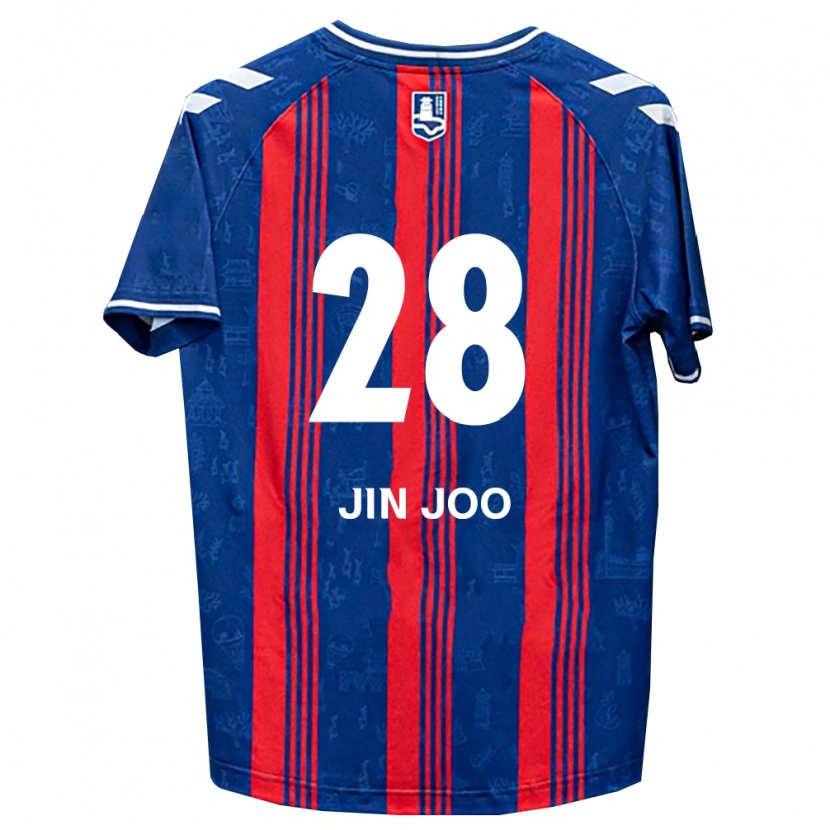 Danxen Mulher Camisola Jin-Joo Lee #28 Azul Vermelho Branco Principal 2026/27 Camisa Brasil