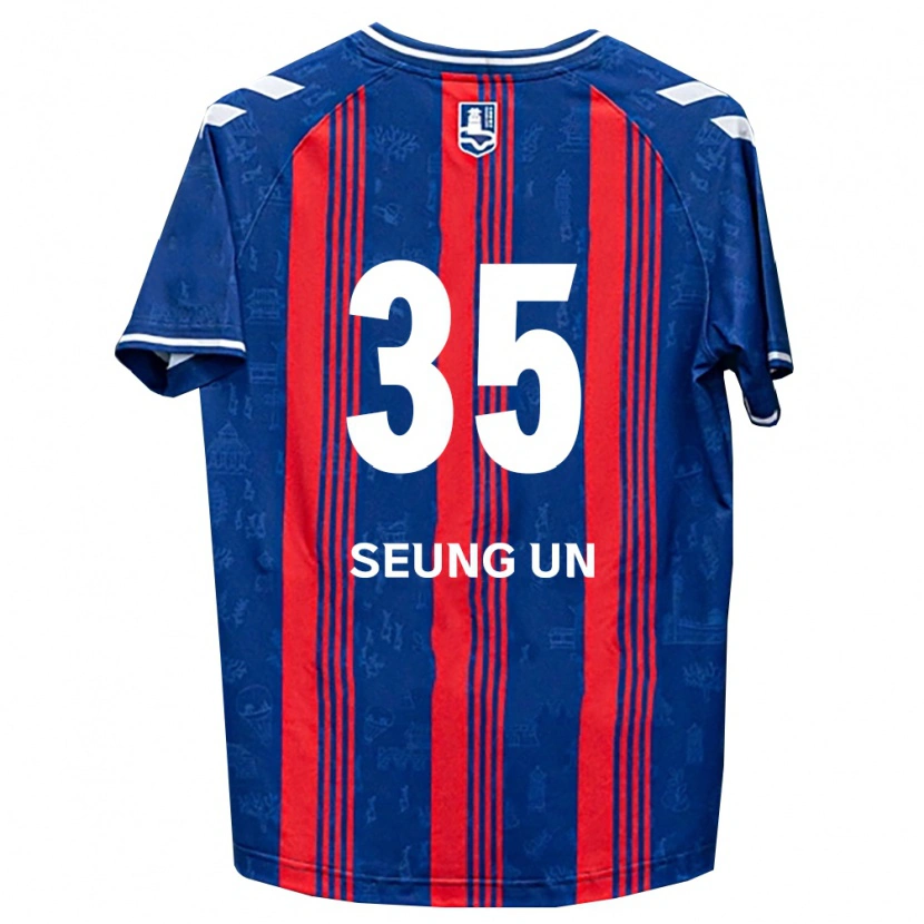Danxen Mulher Camisola Seung-Un Kim #35 Azul Vermelho Branco Principal 2026/27 Camisa Brasil