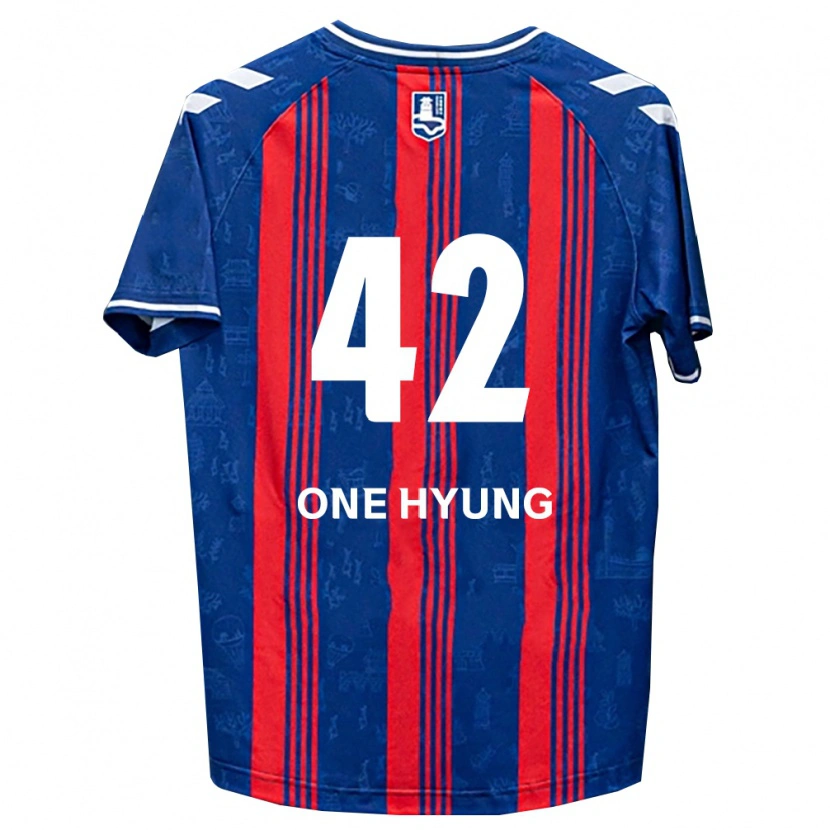 Danxen Mulher Camisola One-Hyung Kim #42 Azul Vermelho Branco Principal 2026/27 Camisa Brasil
