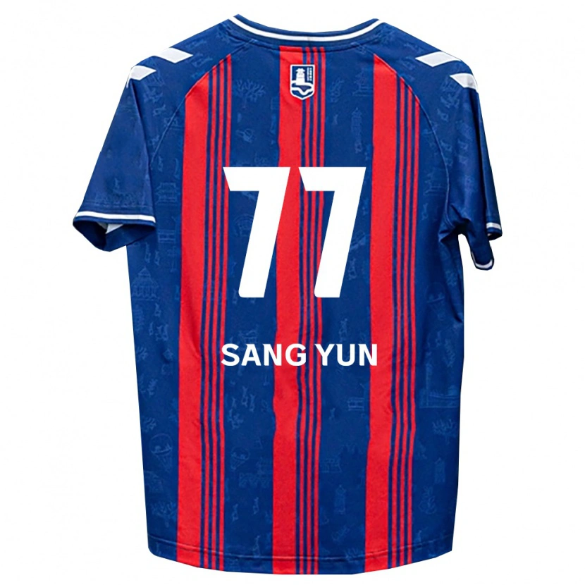 Danxen Mulher Camisola Sang-Yun Kang #77 Azul Vermelho Branco Principal 2026/27 Camisa Brasil