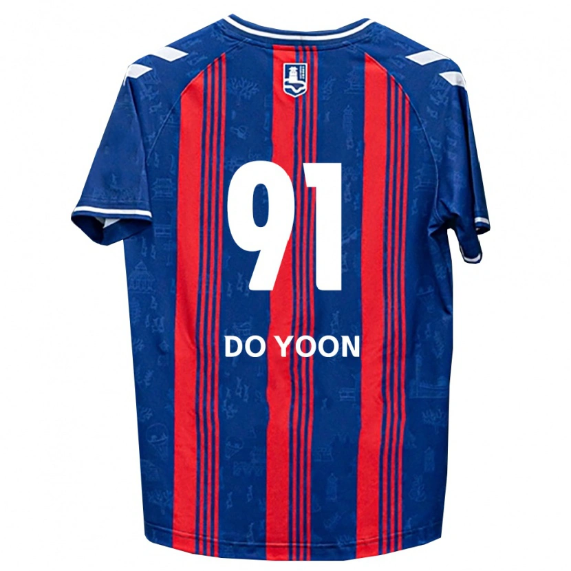 Danxen Mulher Camisola Do-Yoon Kim #91 Azul Vermelho Branco Principal 2026/27 Camisa Brasil