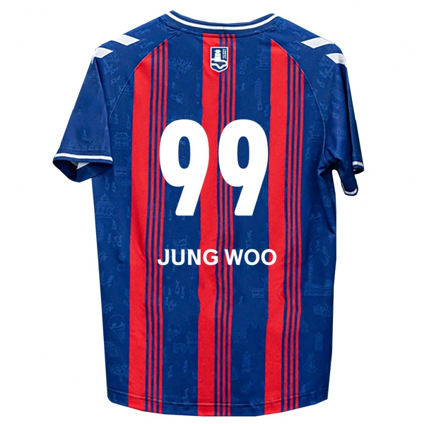 Danxen Mulher Camisola Jung-Woo Ha #99 Azul Vermelho Branco Principal 2026/27 Camisa Brasil