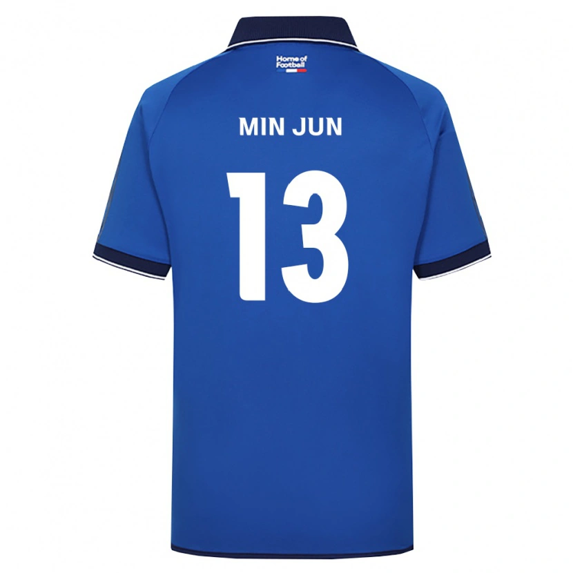 Danxen Mulher Camisola Min-Jun Yeo #13 Azul Real Branco Vermelho Principal 2026/27 Camisa Brasil