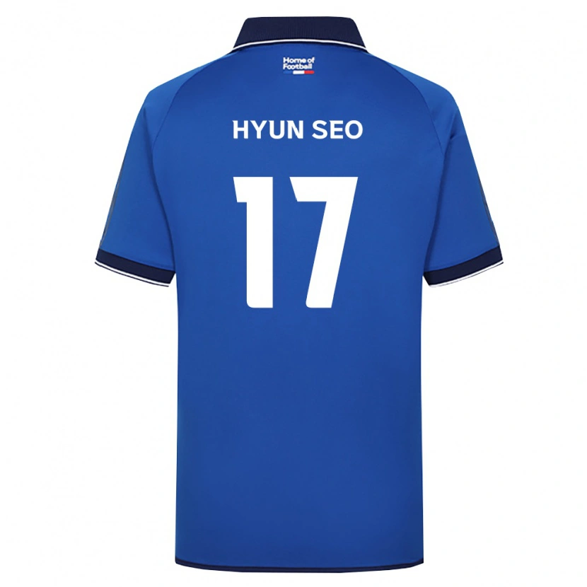 Danxen Mulher Camisola Hyun-Seo Lee #17 Azul Real Branco Vermelho Principal 2026/27 Camisa Brasil