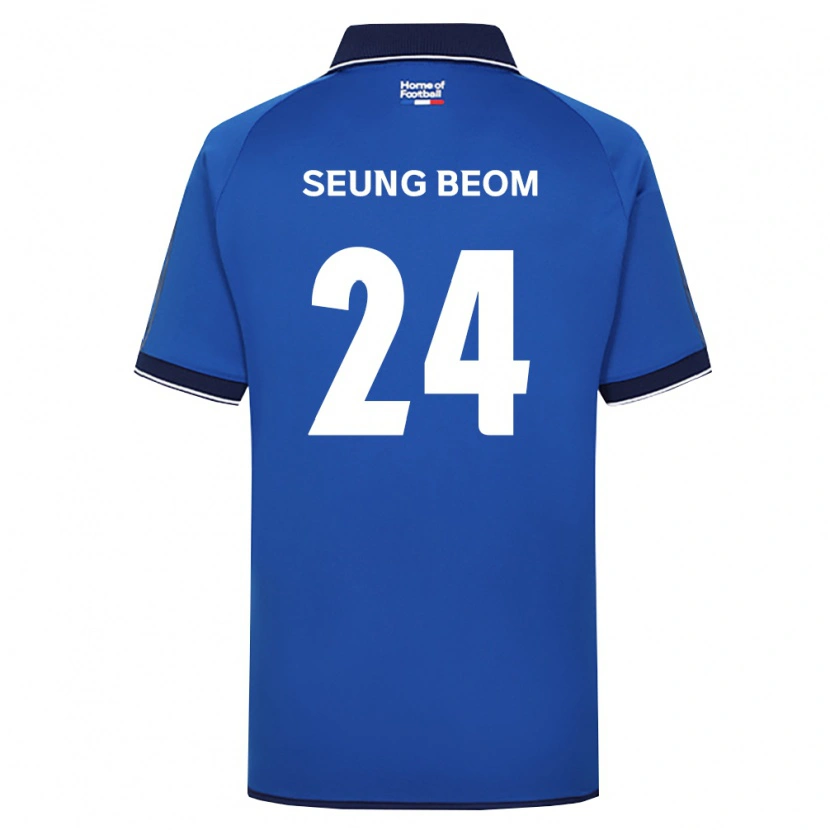 Danxen Mulher Camisola Seung-Beom Ko #24 Azul Real Branco Vermelho Principal 2026/27 Camisa Brasil