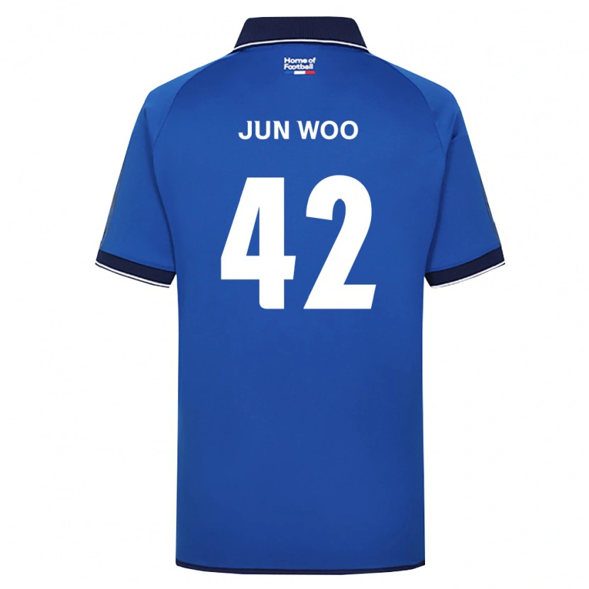 Danxen Mulher Camisola Jun-Woo Lee #42 Azul Real Branco Vermelho Principal 2026/27 Camisa Brasil