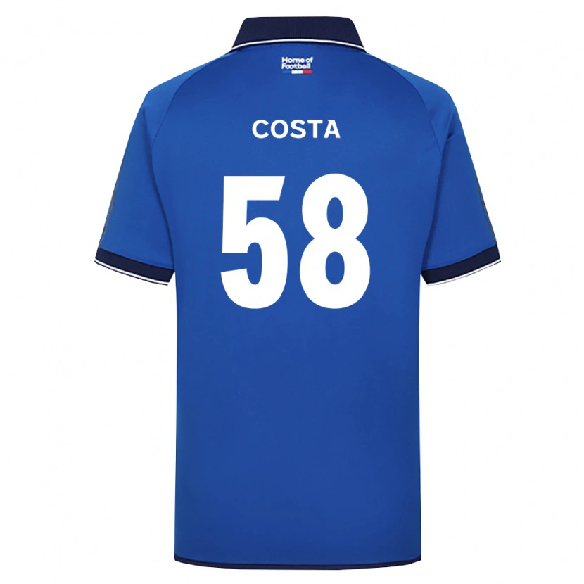 Danxen Mulher Camisola Bruno Costa #58 Azul Real Branco Vermelho Principal 2026/27 Camisa Brasil