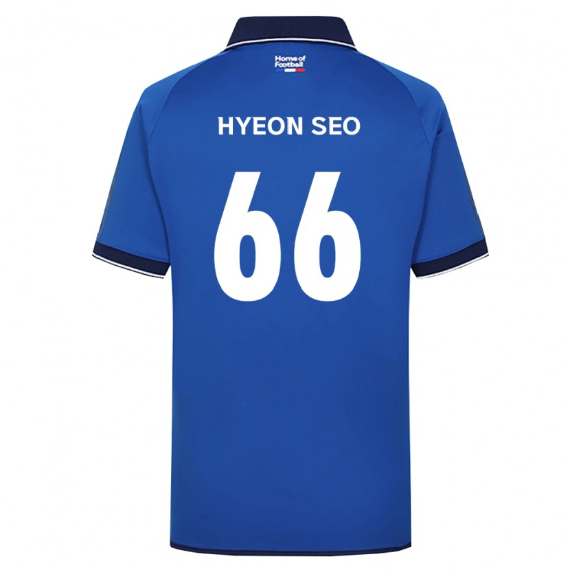 Danxen Mulher Camisola Hyeon-Seo Han #66 Azul Real Branco Vermelho Principal 2026/27 Camisa Brasil