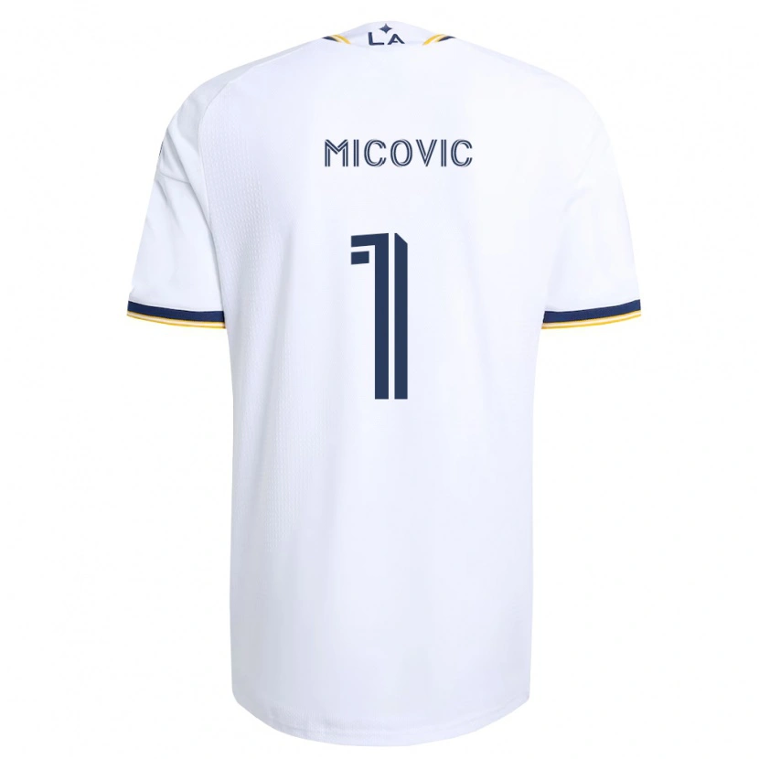 Danxen Mulher Camisola Novak Mićović #1 Azul E Branco Principal 2026/27 Camisa Brasil