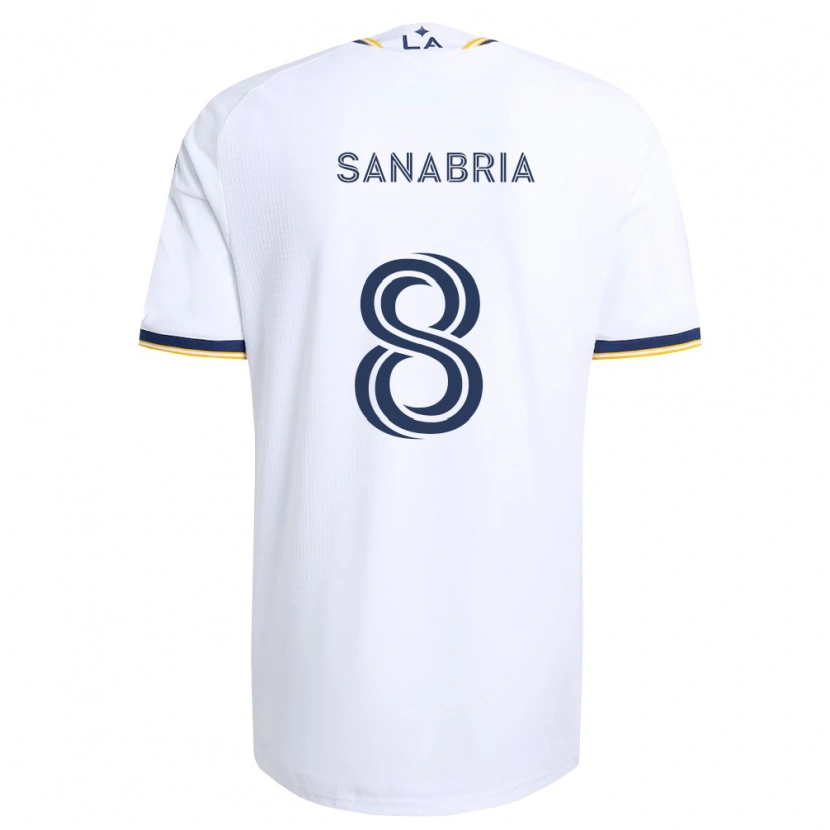 Danxen Mulher Camisola Lucas Sanabria #8 Azul E Branco Principal 2026/27 Camisa Brasil