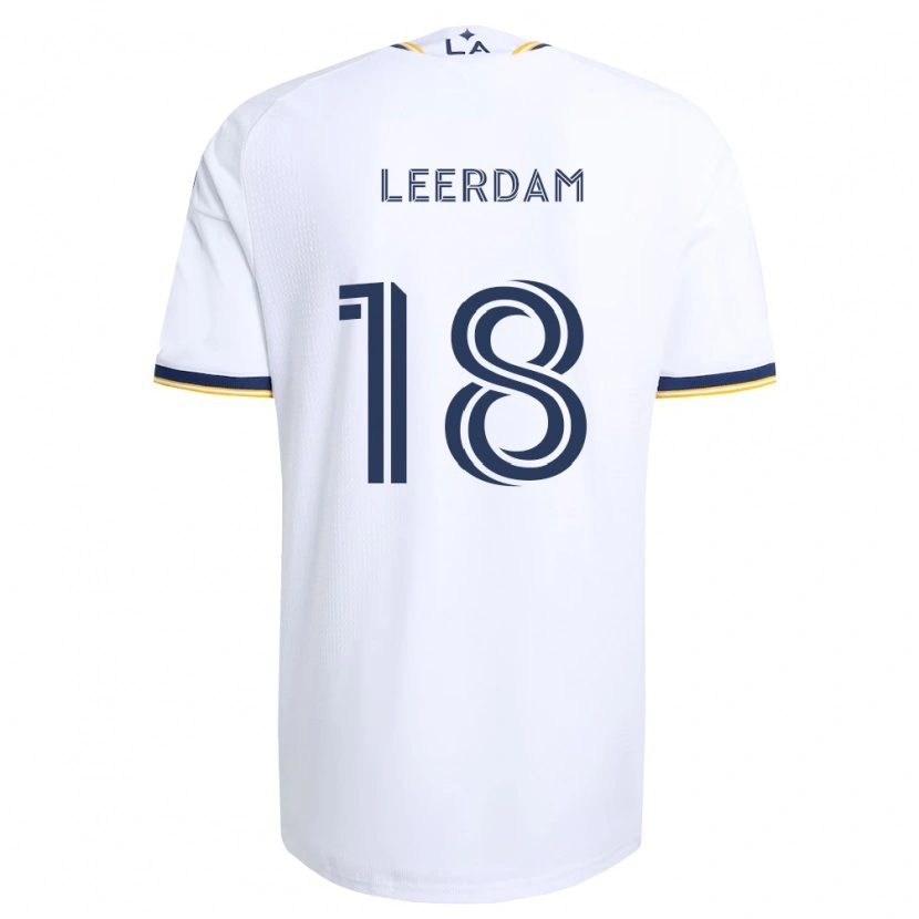 Danxen Mulher Camisola Kelvin Leerdam #18 Azul E Branco Principal 2026/27 Camisa Brasil