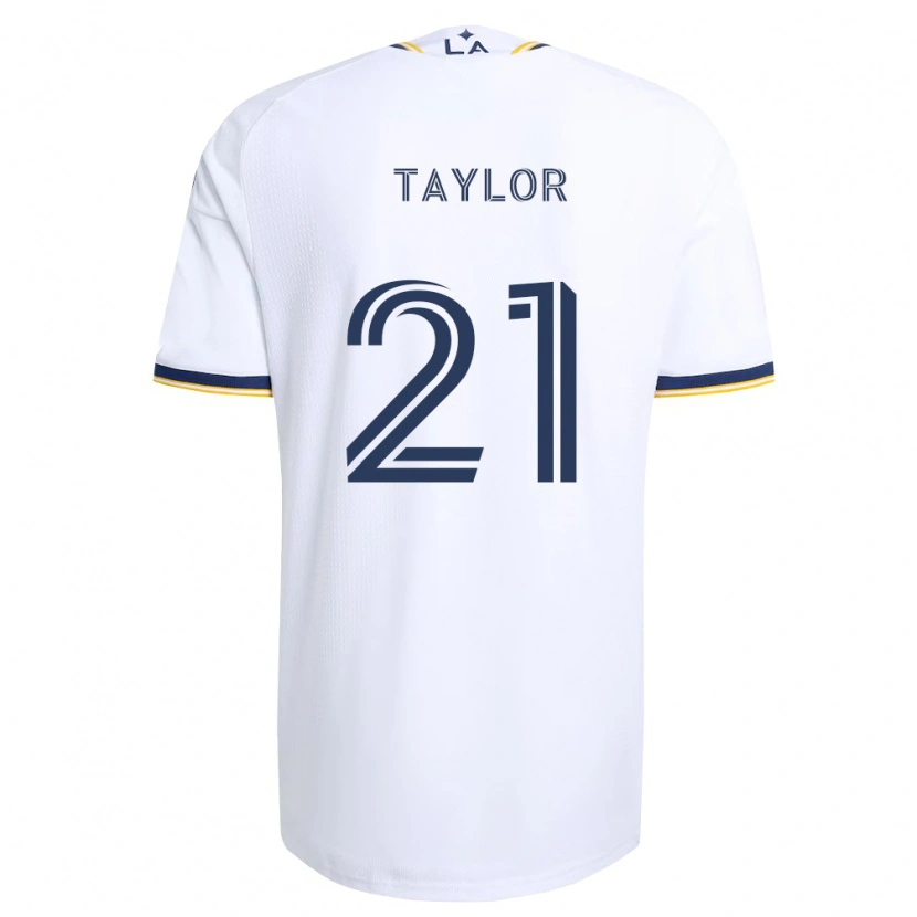 Danxen Mulher Camisola Robert Taylor #21 Azul E Branco Principal 2026/27 Camisa Brasil