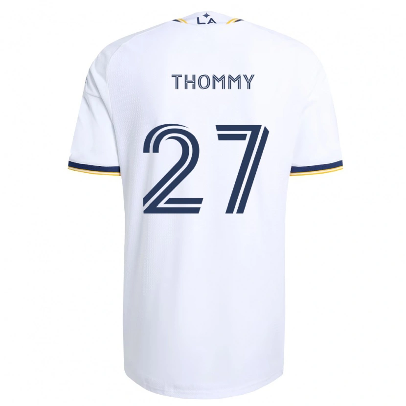 Danxen Mulher Camisola Erik Thommy #27 Azul E Branco Principal 2026/27 Camisa Brasil