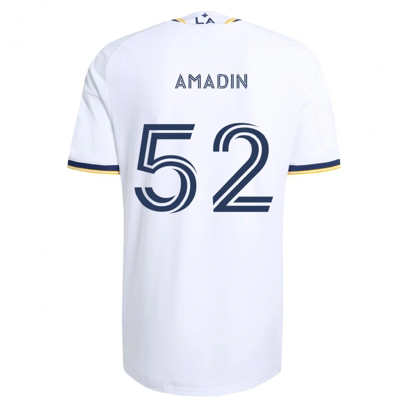 Danxen Mulher Camisola Elijah Amadin #52 Azul E Branco Principal 2026/27 Camisa Brasil