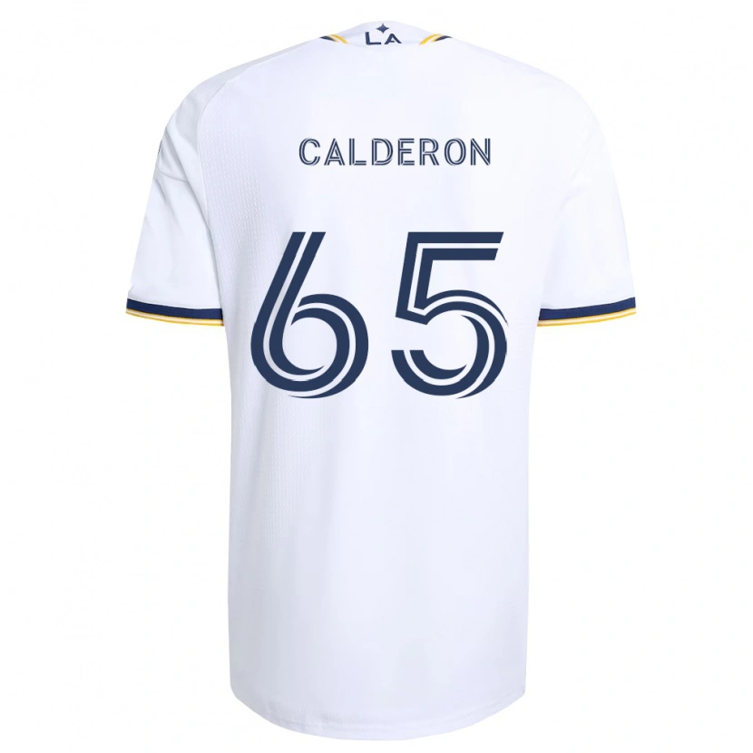 Danxen Mulher Camisola Juan Calderón #65 Azul E Branco Principal 2026/27 Camisa Brasil