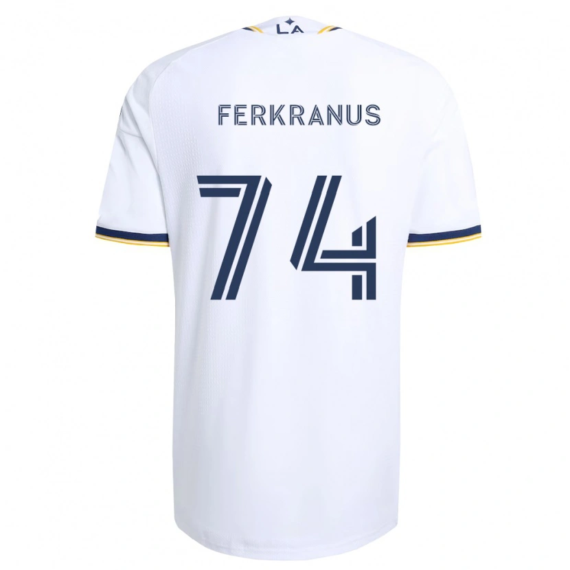 Danxen Mulher Camisola Marcus Ferkranus #74 Azul E Branco Principal 2026/27 Camisa Brasil