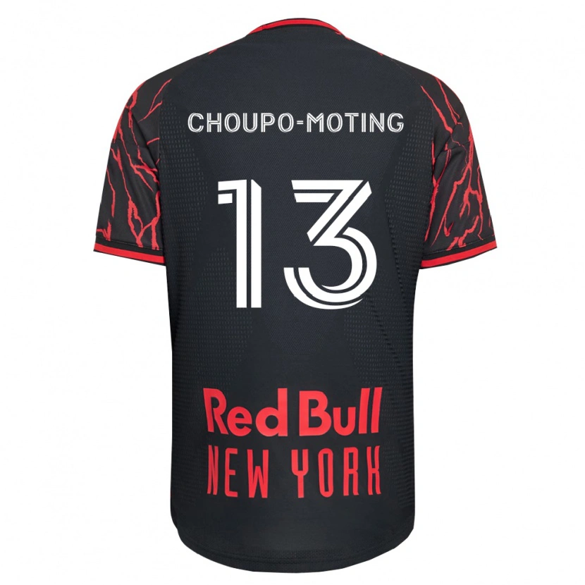 Danxen Mulher Camisola Eric-Maxim Choupo-Moting #13 Vermelho Preto Branco Principal 2026/27 Camisa Brasil