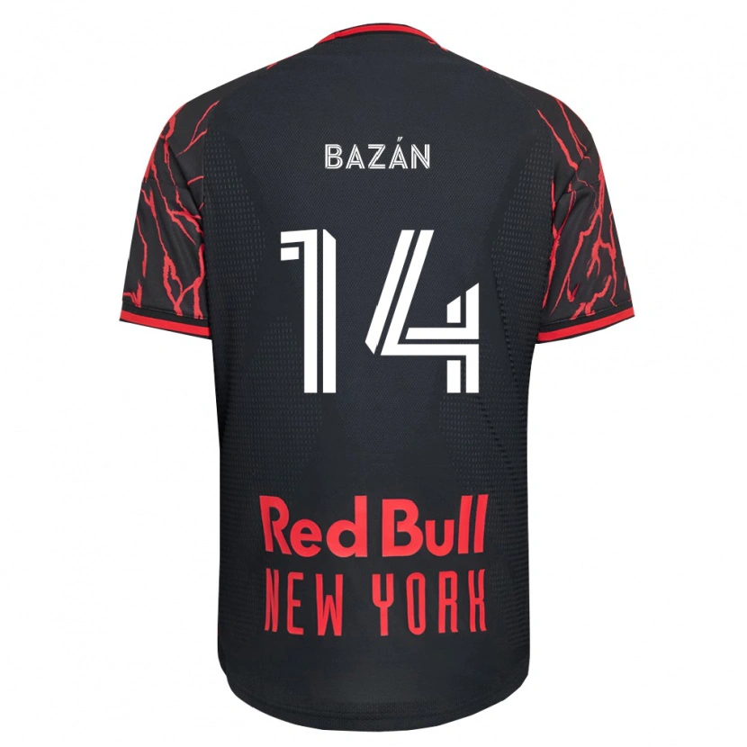 Danxen Mulher Camisola Julián Bazán #14 Vermelho Preto Branco Principal 2026/27 Camisa Brasil