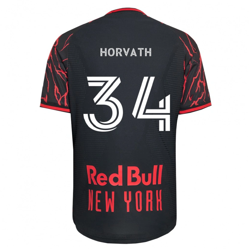 Danxen Mulher Camisola Ethan Horvath #34 Vermelho Preto Branco Principal 2026/27 Camisa Brasil