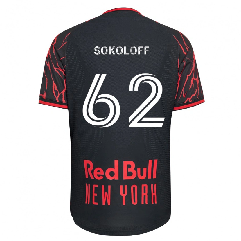 Danxen Mulher Camisola Paul Sokoloff #62 Vermelho Preto Branco Principal 2026/27 Camisa Brasil