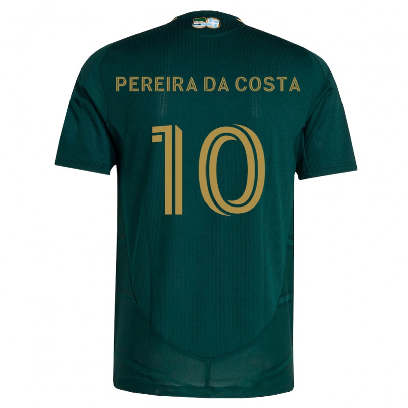Danxen Mulher Camisola David Da Costa #10 Verde Escuro Marrom Principal 2026/27 Camisa Brasil