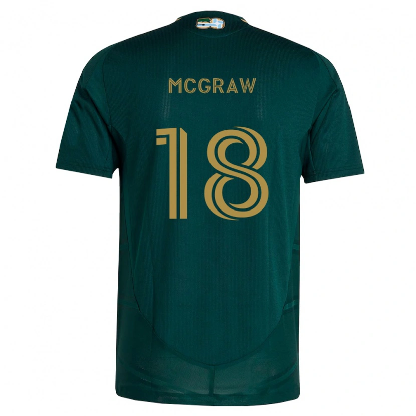 Danxen Mulher Camisola Zac Mcgraw #18 Verde Escuro Marrom Principal 2026/27 Camisa Brasil