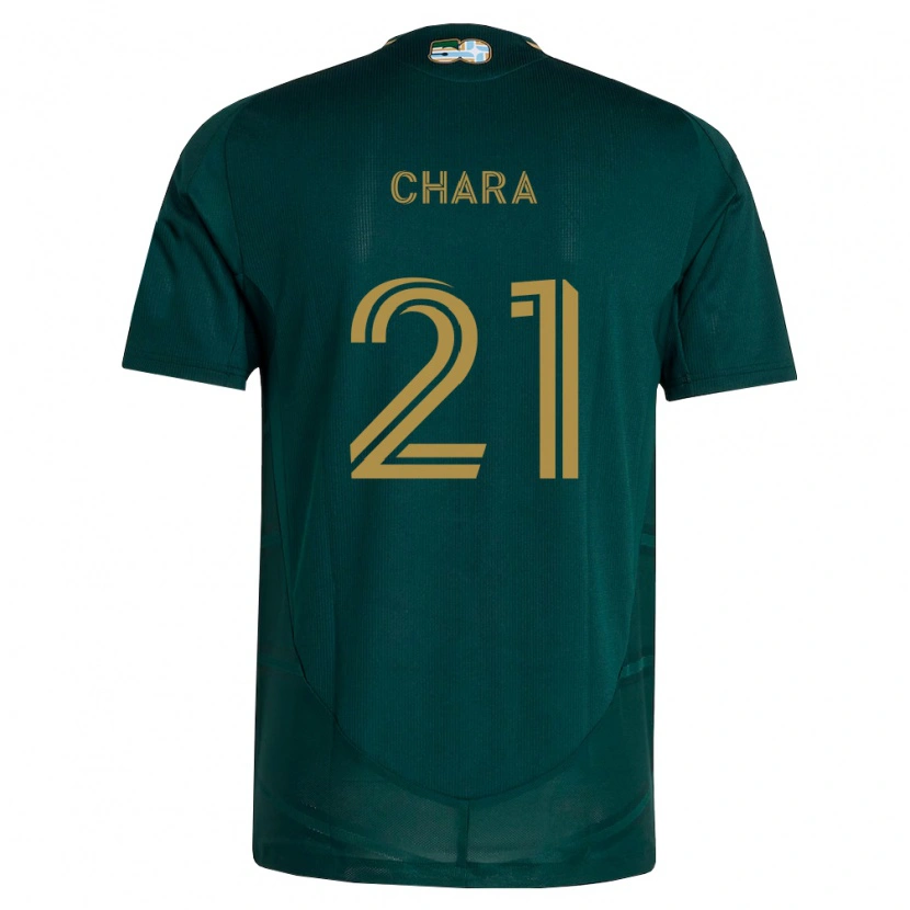 Danxen Mulher Camisola Diego Chará #21 Verde Escuro Marrom Principal 2026/27 Camisa Brasil