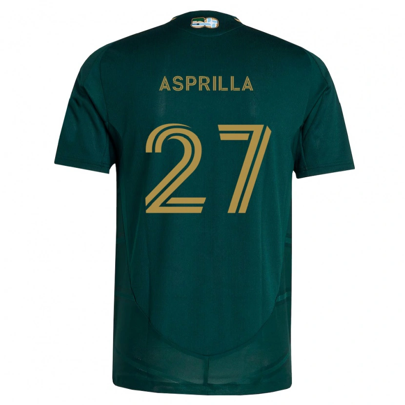Danxen Mulher Camisola Dairon Asprilla #27 Verde Escuro Marrom Principal 2026/27 Camisa Brasil